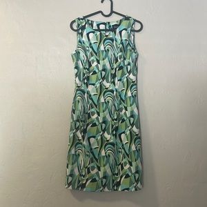 Dress stripped color green